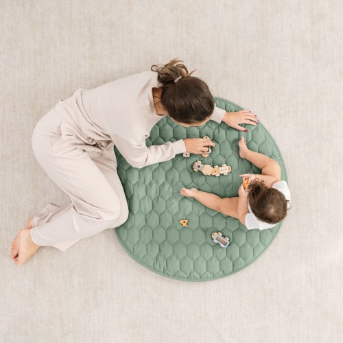Play Mat with Non-Slip Bottom in Blush – Comfy Cubs