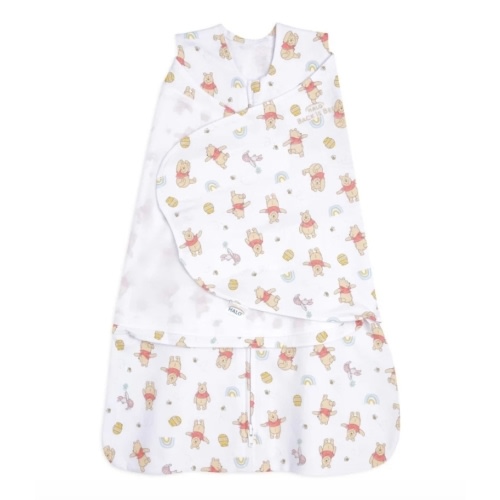 100% Cotton Baby Swaddle Winnie the Pooh Rainbows | Newborn | HALO US