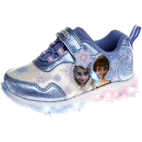 Disney Girls Frozen Light Up Laceless Running Shoes (Toddler/Little Girl)