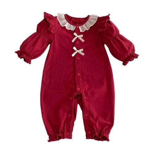 Utlike Baby Girls Bodysuits Long Sleeve Pullover Newborn Sweatshirt Romper Lightweight Playsuits For Infant Size 0 Months-3 Months
