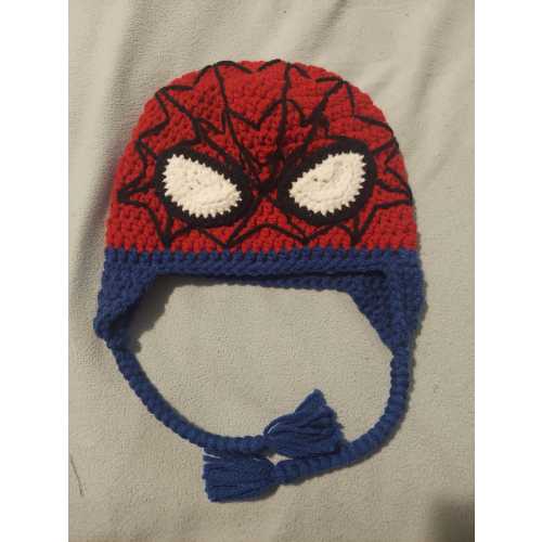 Spiderman Hat/Mayday Parker Beanie crocheted