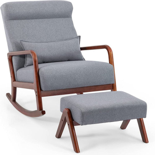 25.2'' W Fabric Reclining Rocking Chair with Ottoman
By Trule