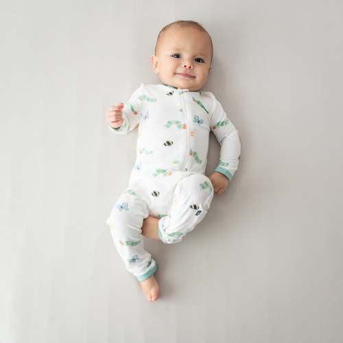 Bamboo Zippered Romper in The Very Hungry Caterpillar | Kyte Baby