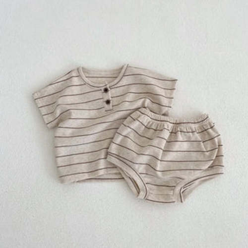 Striped Tee Bloomer Set | RYAN AND REMI