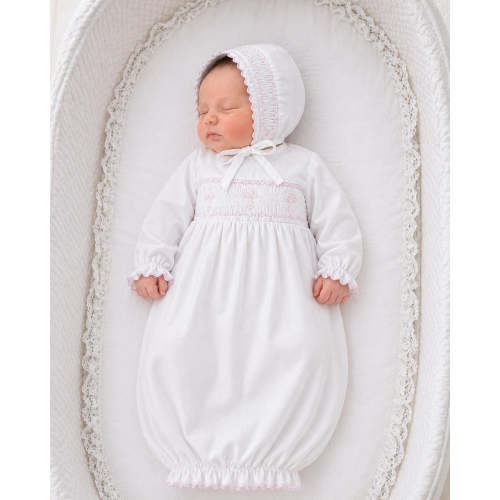 Baby Girl's Pink Cross Daygown