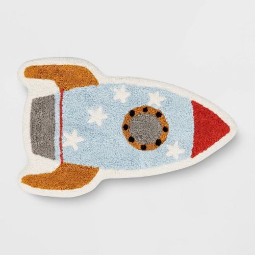 Rocket Shaped Kids' Accent Rug - Pillowfort™