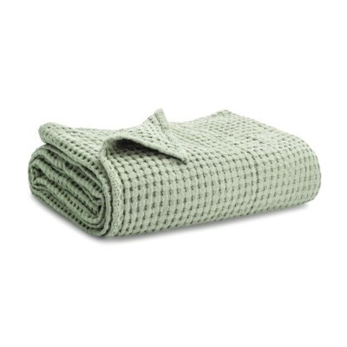 Baby Waffle Blanket, 40" X 40" By Comfy Cubs, Color: Sage