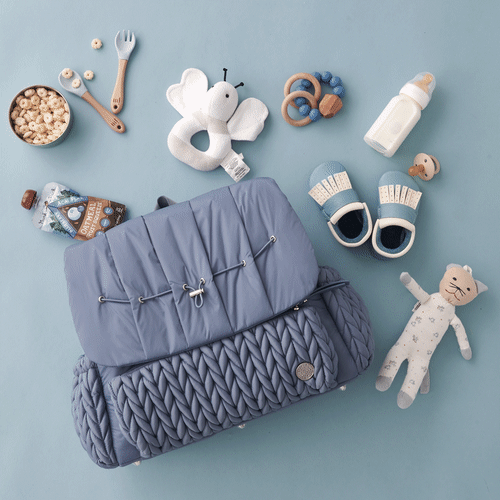 HAPP Brand Levy Backpack Diaper Bag - Ash Blue