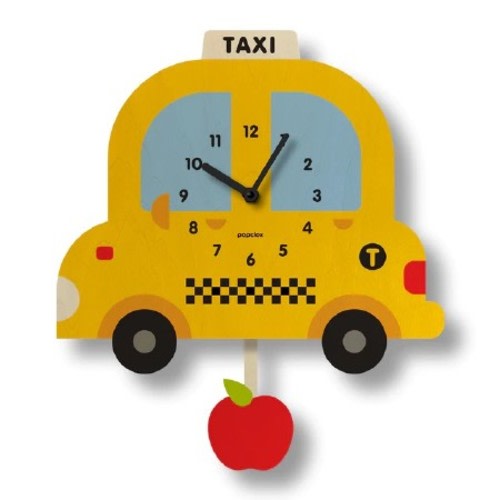 Pendulum Clock Wood Taxi - Mini Jake