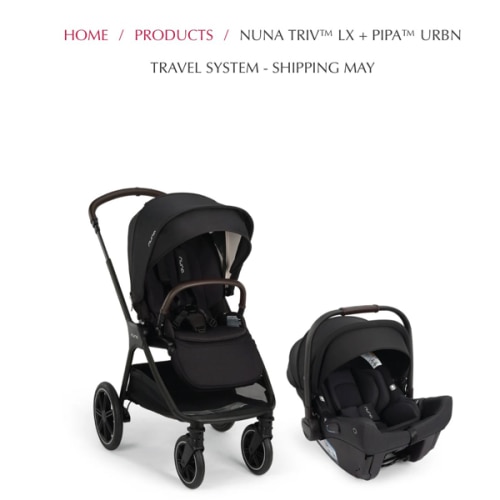 Nuna TRIV™ LX + PIPA™ Urbn Travel System - Shipping May - Little Folks NYC