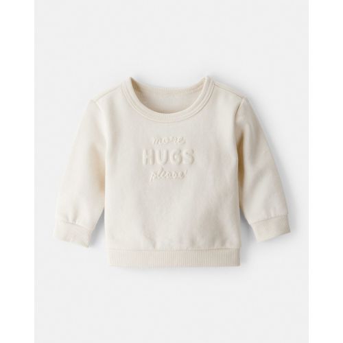 Baby Girl DayDream Fleece Hugs Pullover Sweatshirt - Cream - Carter's | Carter's