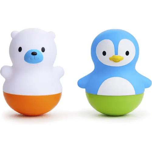 Munchkin® Bath Bobbers Mold Free Baby and Toddler Bath Toy, 6+ Months, Polar Bear/Penguin
