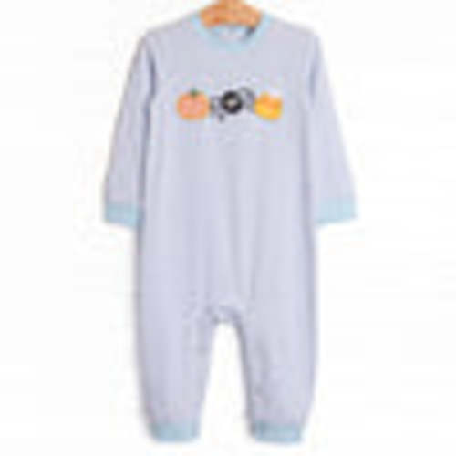 Creepy Critter Applique Romper, Blue – Stitchy Fish