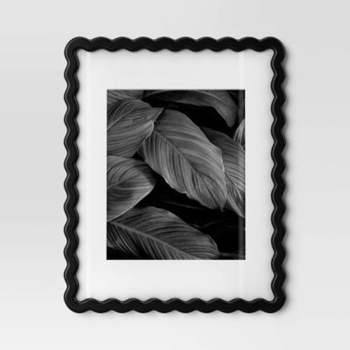 11"x14" Wavy Shape Picture Frame Black - Room Essentials™