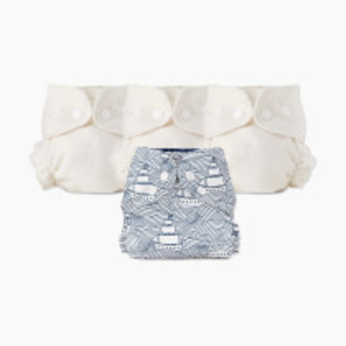 Esembly Blowout Proof Cloth Diaper Bundle - High Seas, Size 1 (7-17lbs)