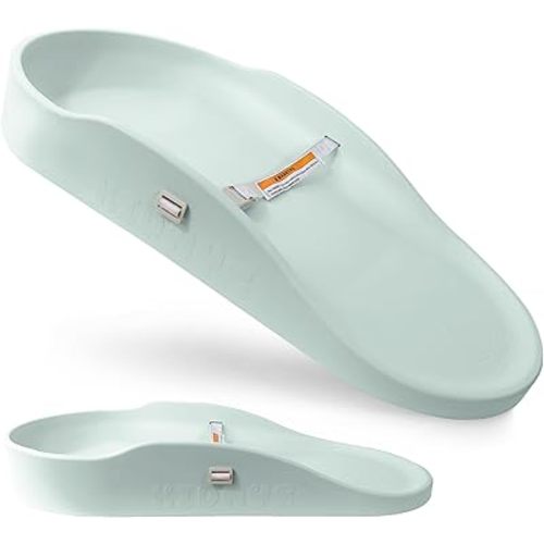 Waterproof Baby Changing Pad - Contoured Diaper Changing Station - High Safety Edges & Adjustable Belt - Easy Wipe Clean PU Foam - Non-Slip Portable Changing Mat for Nursery Dresser - SageGreen