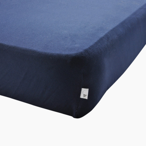Burt's Bees Baby Organic Cotton Jersey Fitted Crib Sheet - Blueberry, 1