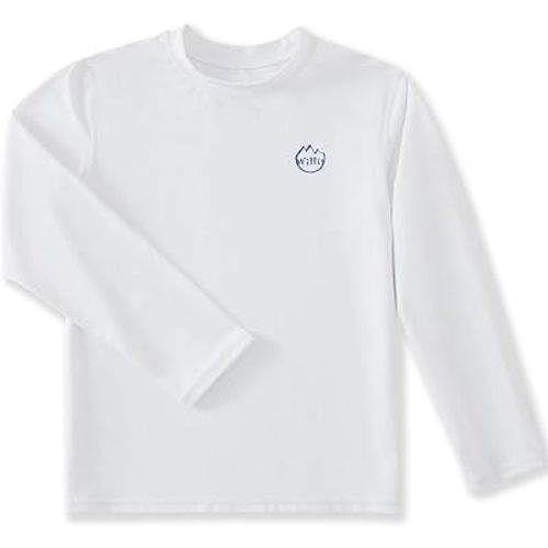 Willit Boys Rash Guard Swim Shirt Baby/Toddler Long Sleeve UPF 50+ Sun Protection SPF Quick Dry Shirt