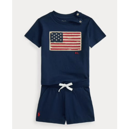 Flag Cotton Jersey Tee & Short