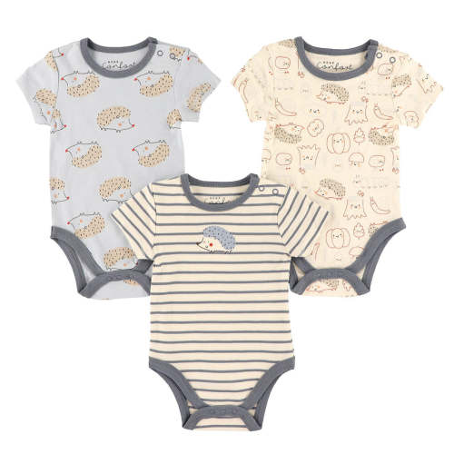 Hedgehogs 3pk Bodysuits 0-30m – CLÉMENT