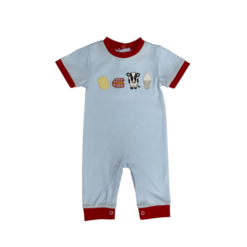 Chick-fil-A Inspired Kids Meal Boys Romper