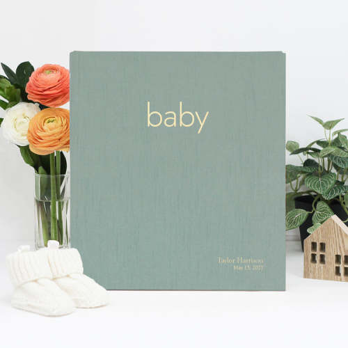 Baby Memory Binder | Personalized Baby Book Binder | Rag & Bone Bindery