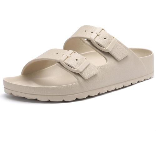KIDMI Women's Comfortable EVA Sandals with Medium Arch Support, Adjustable Buckle Summer Beach Slide Sandal