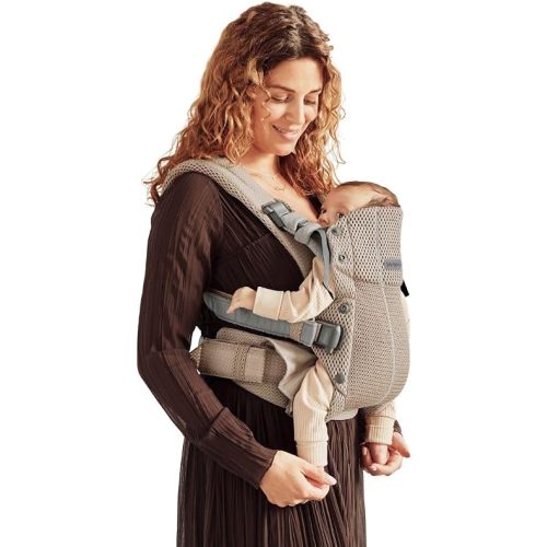 BabyBjörn Baby Carrier Harmony, 3D Mesh, Gray Beige