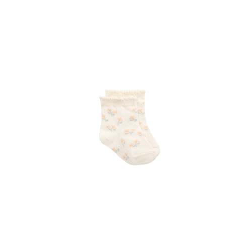 Jamie Kay USA - Meadow Jacquard Sock - Larissa Milk