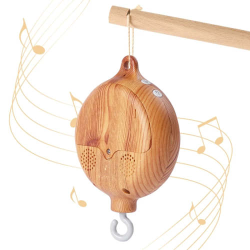 Baby Mobile Revolving Music Box - Timber Look