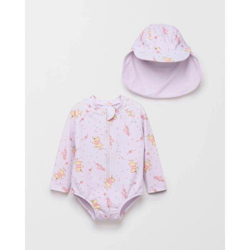 Disney Baby Unitard Swim Set with Hat 2 Piece - Kmart