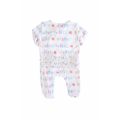 Little Sister Ruffle Zipper Footie