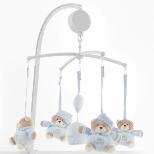 Bear Musical Mobile - Blue