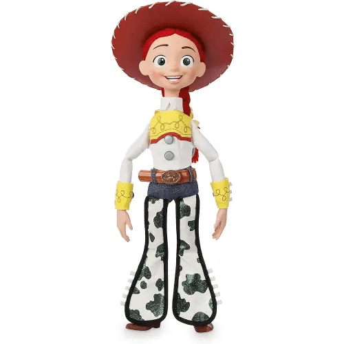 DISNEY Store Official Jessie Interactive Talking Action Figure from Toy Story, 15 Inches, Features 10+ English Phrases & Sounds, Interacts with Other Figures, Removable Hat, Ages 3+