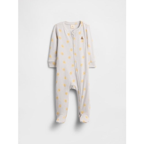 Baby Print Two-Way Zip One-Piece