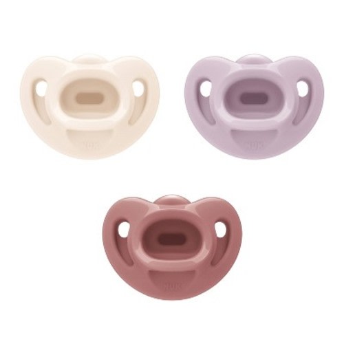 NUK First Choice Comfy Pacifiers 0-6m - Girl - 3pk