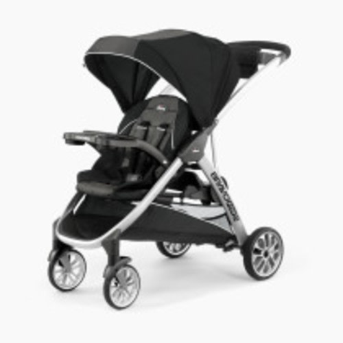 Chicco BravoFor2 Standing/Sitting Double Stroller - Iron | Black/Grey