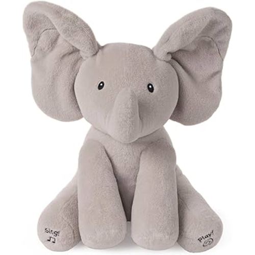 GUND Baby Animated Flappy The Elephant Plush, Singing Stuffed Animal Baby Toy for Ages 0 and Up, Gray, 12"