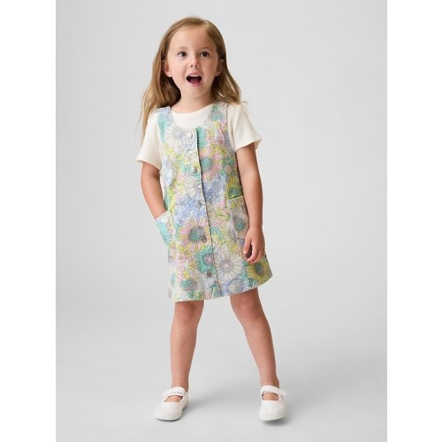 Baby & Toddler Floral Denim Jumper Dress