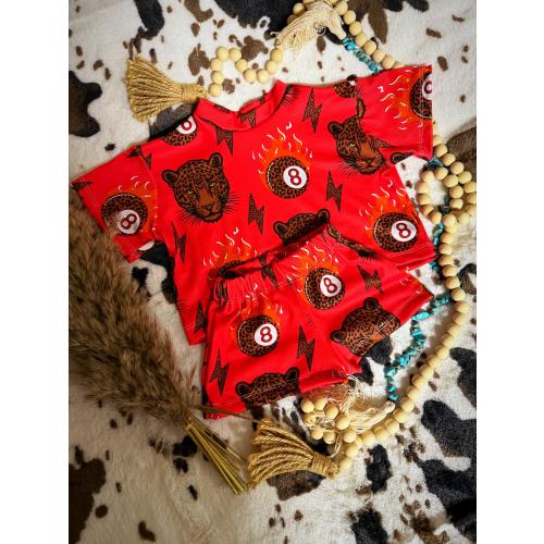 Red leopard Comfy set