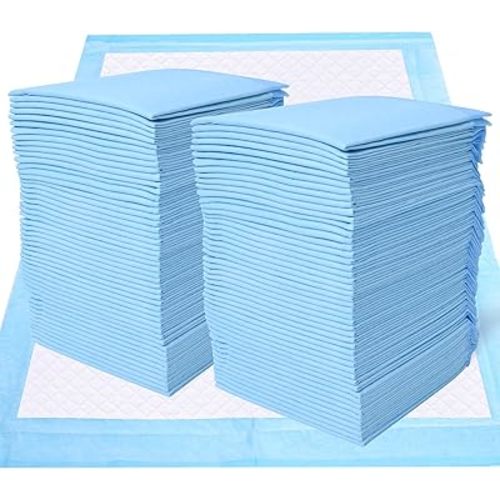 GRAYATB Baby Change Mat,100 Pack Disposable Changing Pads,Disposable Nappy Change Mat with Strong Absorption, Breathable Leak Proof and Bed Table Protector Mat