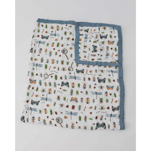 Deluxe Muslin Quilted Throw - Bugs