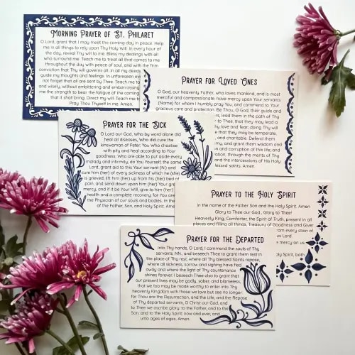 Prayer Cards (white) — Draw Near Designs