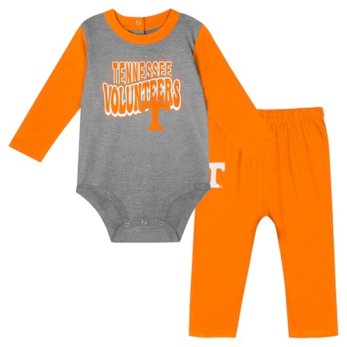 Tennessee Volunteers Infant Double Up Long Sleeve Bodysuit & Pant Set - Tennessee Orange