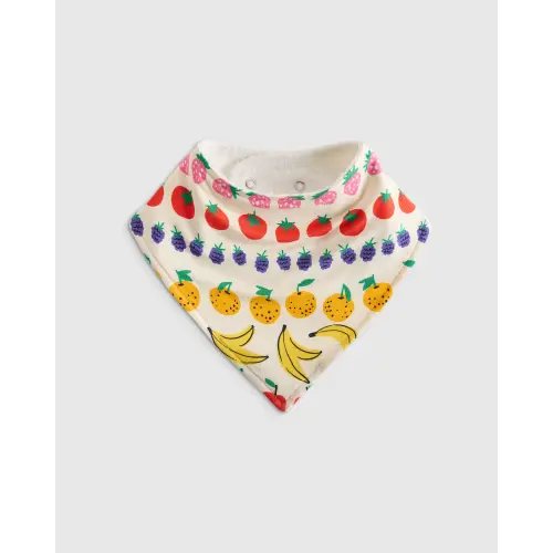 Baby Bamboo Bib in Fruit Stripe