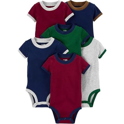 Simple Joys by Carter's Baby-Boys 6-Pack Short-Sleeve Bodysuit