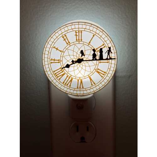 Peter Pan Night Light | Nursery Decor for Kids | Fairy Tale Baby Shower Gift | Neverland Lamp for Boys & Girls | Magical Room Light