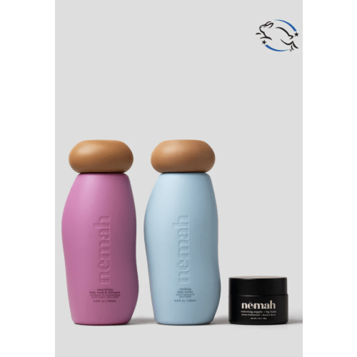 Nemah New Mom Set - Baby Wash, Baby Lotion, and Nipple Cream