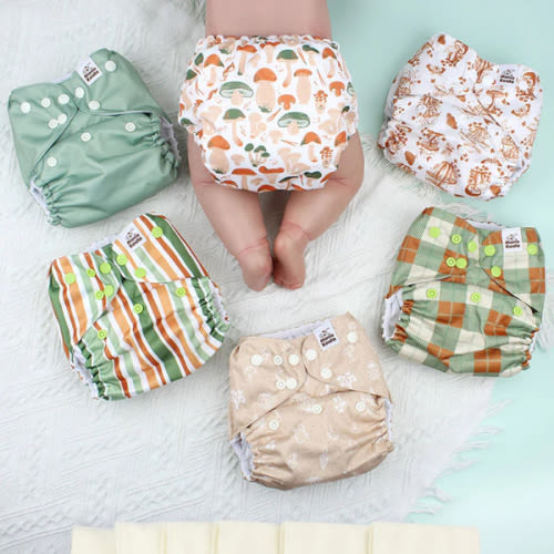 POCKET DIAPER 3.0 WITH INSERTS - 6 PACK