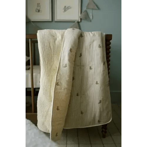 'Bear' Muslin Quilt  | Nursery Bedding | Oilo™ Studio